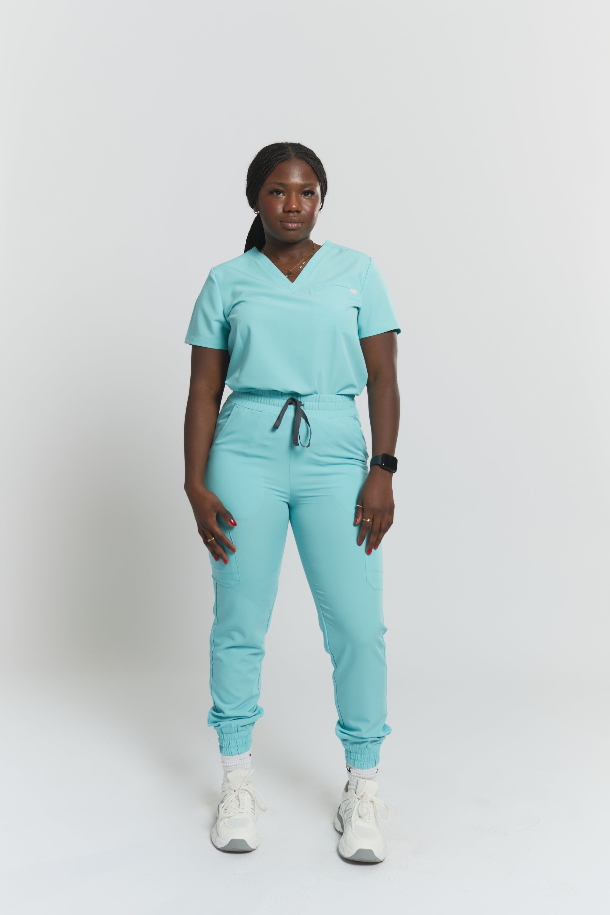 Pantalon de jogging d'uniforme Anastasia - Bleu ciel