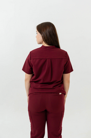 Anastasia Jogger Scrub Pants - Burgundy