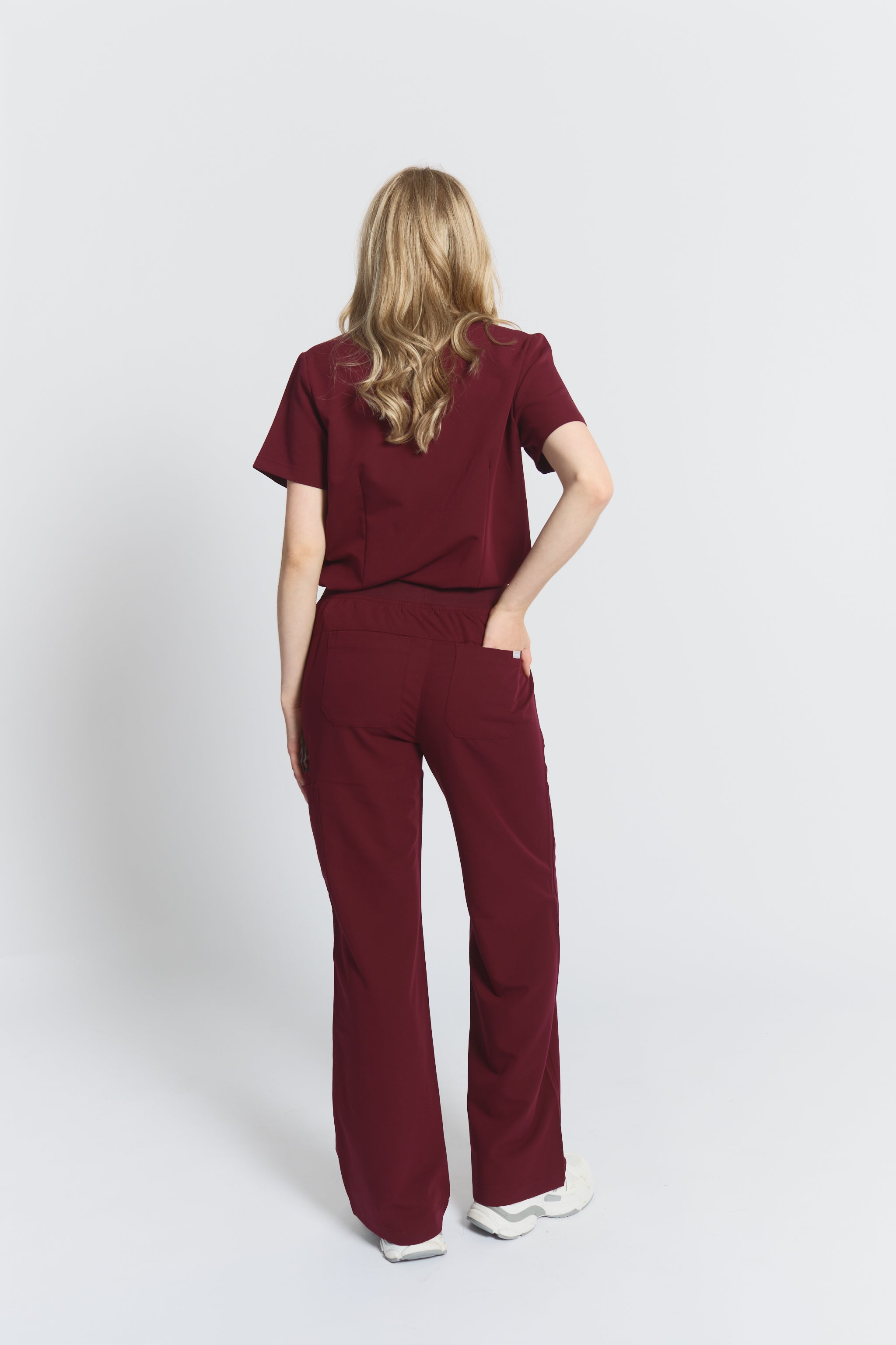 Pantalon de gommage large ACE - Bourgogne