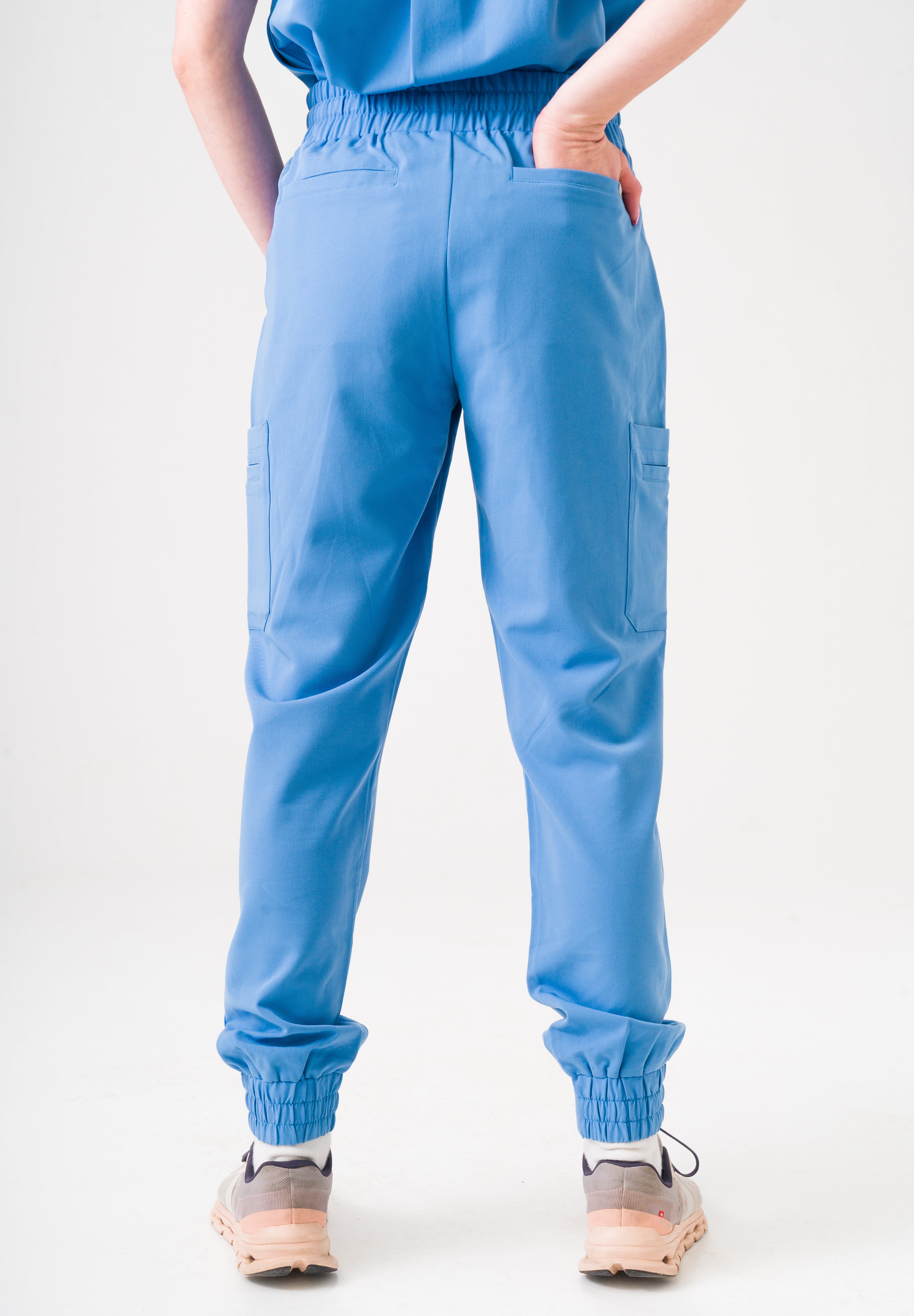Anastasia Jogger Scrub Pants -  Ceil Blue