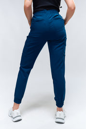 Pantalon de gommage Anastasia Jogger - Bleu Abysse