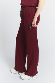 Pantalon de gommage large ACE - Bourgogne
