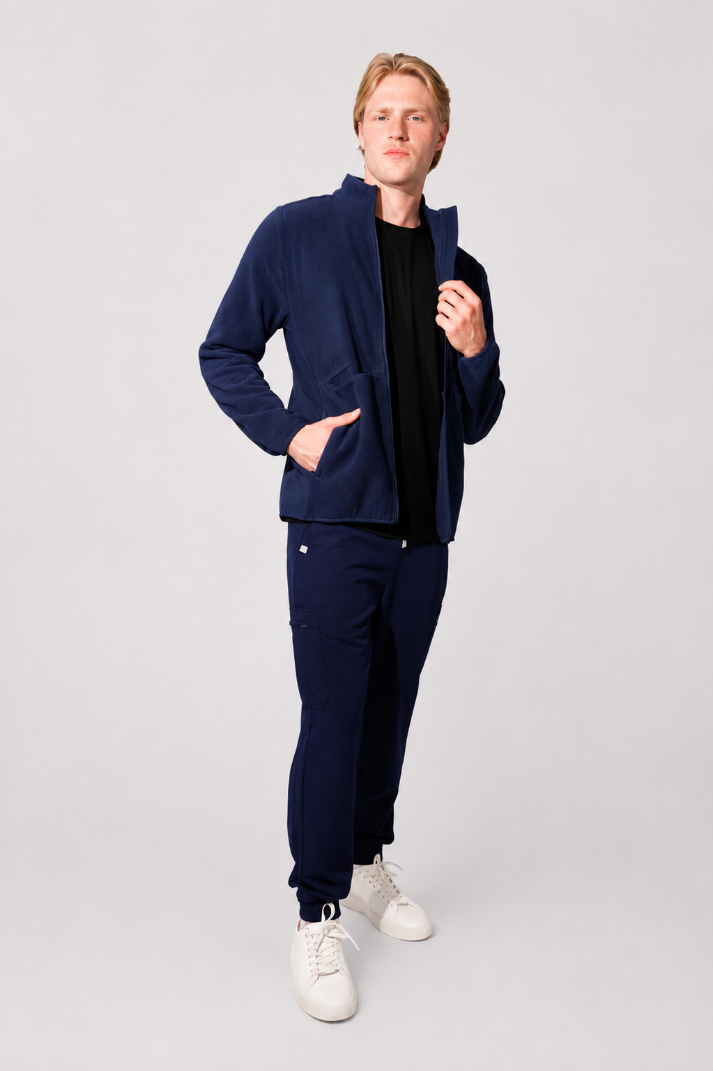 Elliot Polar Fleece Jacket- Navy