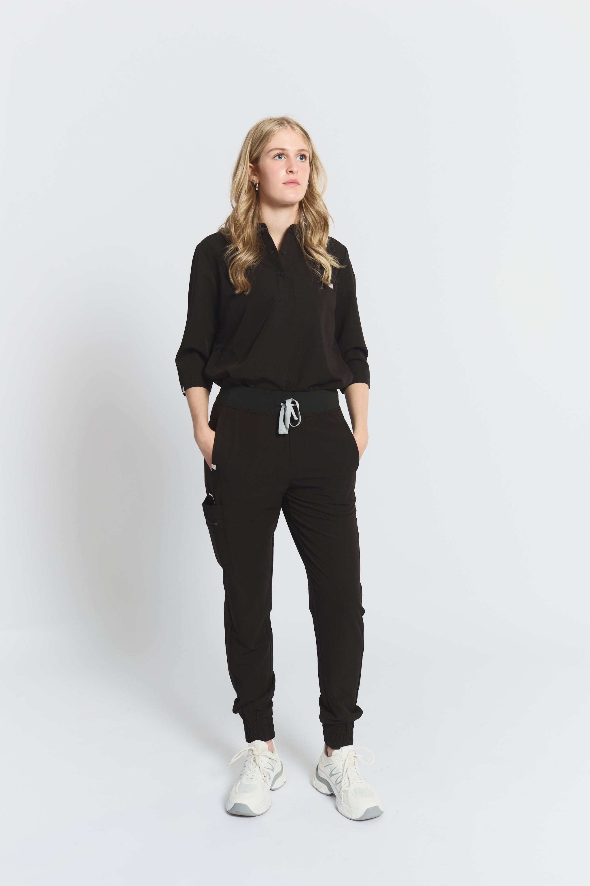 Pantalon de jogging d'uniforme médical Elodia - Noir