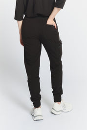 Pantalon de jogging d'uniforme médical Elodia - Noir