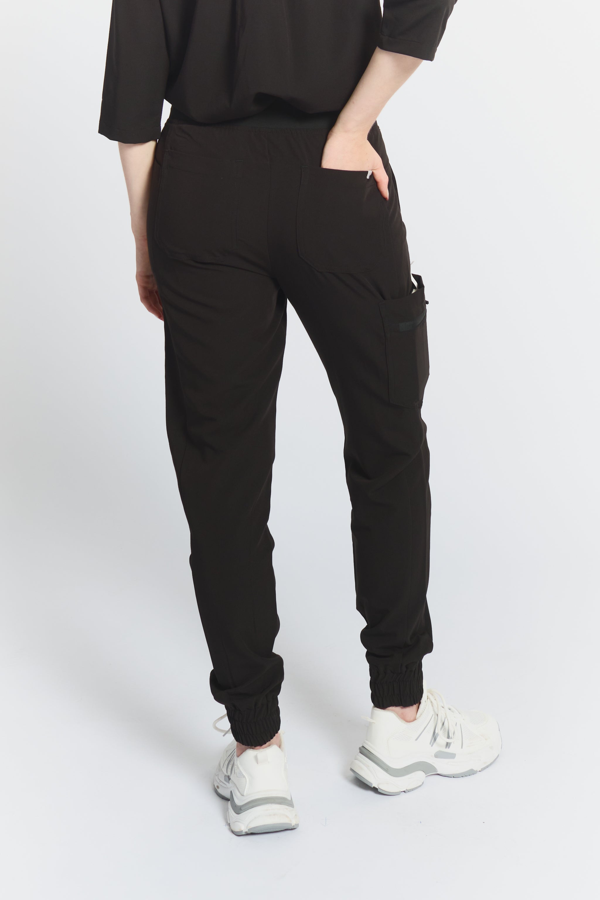Pantalon de jogging d'uniforme médical Elodia - Noir