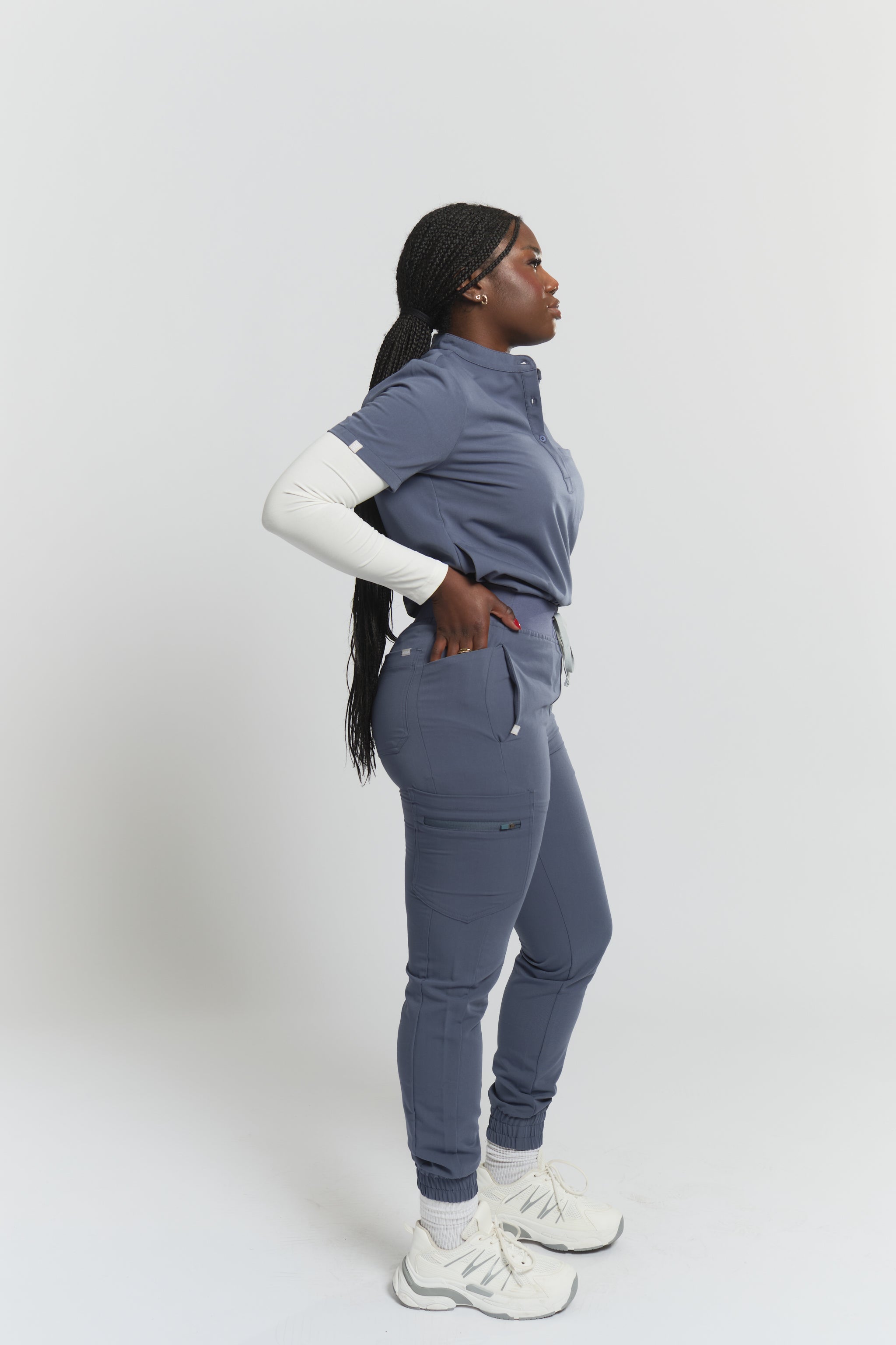 Pantalon de jogging Elodia - Gris orageux