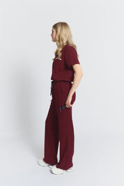 Pantalon de gommage large ACE - Bourgogne