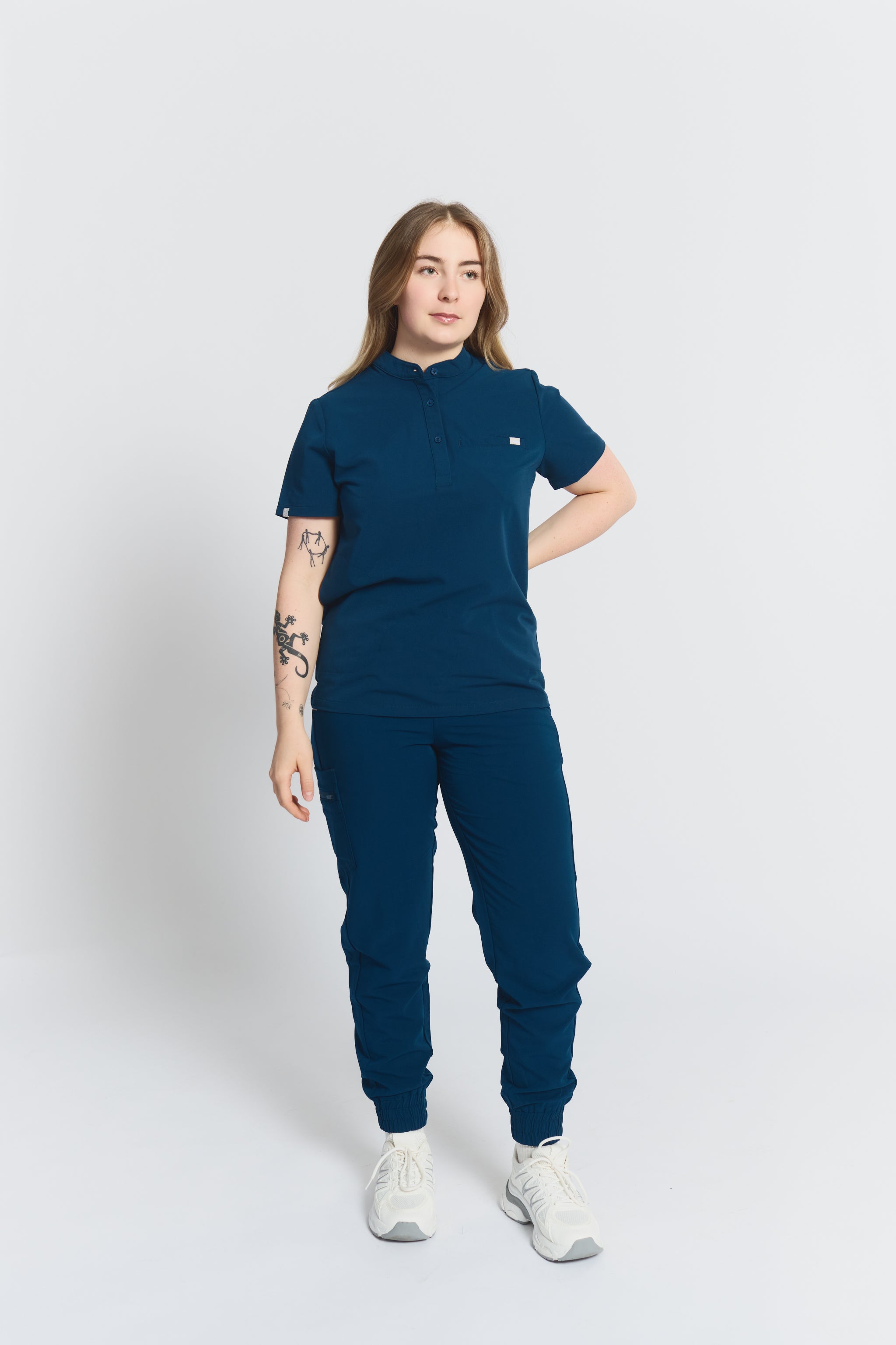 Haut de gommage Gloria - Bleu Abysse
