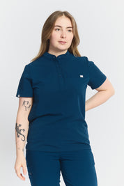 Haut de gommage Gloria - Bleu Abysse