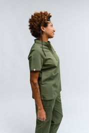 Haut d'uniforme médical Gloria - Vert mousse