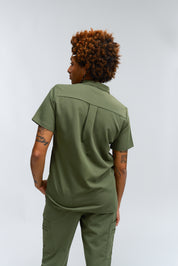 Haut d'uniforme médical Gloria - Vert mousse