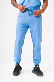 Pantalon de jogging Kian Scrub - Bleu Ceil
