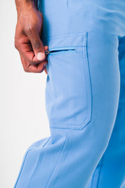 Pantalon de jogging Kian Scrub - Bleu Ceil
