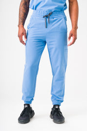 Pantalon de jogging Kian Scrub - Bleu Ceil