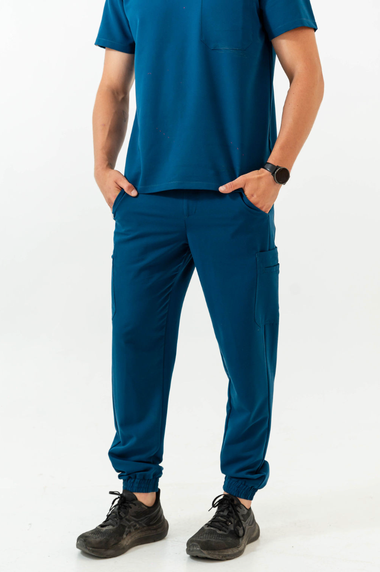 Kian Jogger Scrub Pants - Abyss Blue