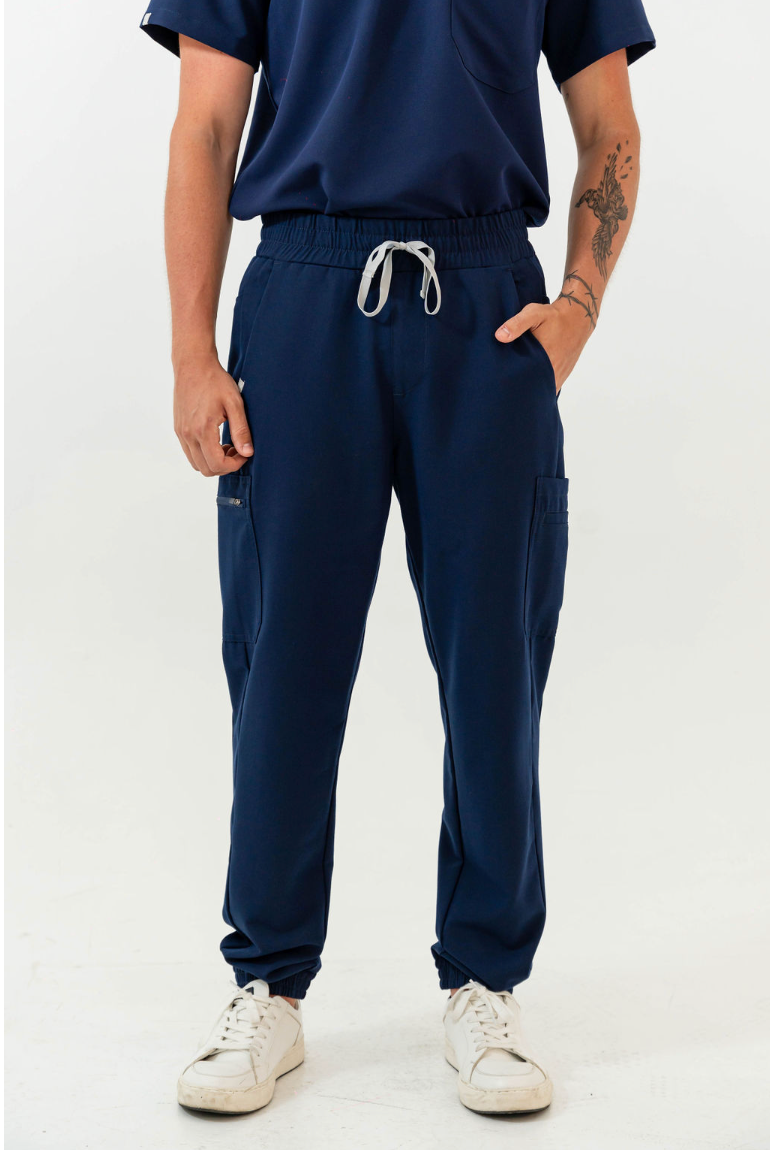 Pantalon de jogging Kian Scrub - Marine - le cours de botox