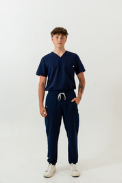 Pantalon de jogging Kian Scrub - Marine - le cours de botox