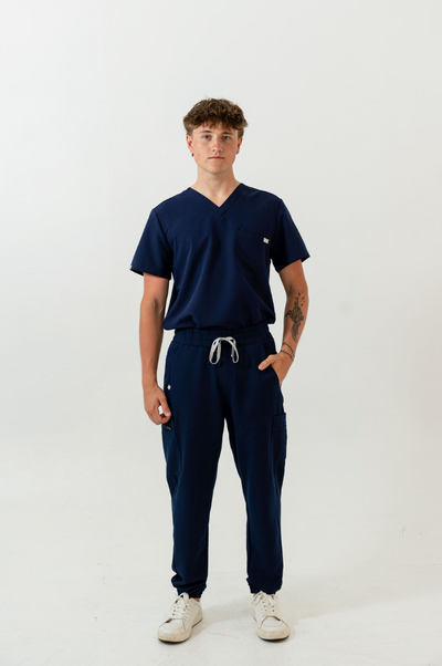 Kian Jogger Scrub Pants - Navy