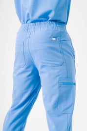Pantalon de jogging Kian Scrub - Bleu Ceil