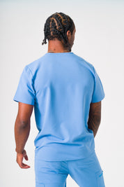 Liam Scrub Top - Ceil Blue
