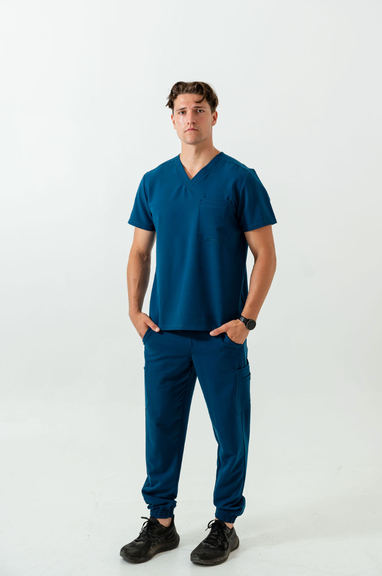 Haut de travail Liam - Bleu Abysse