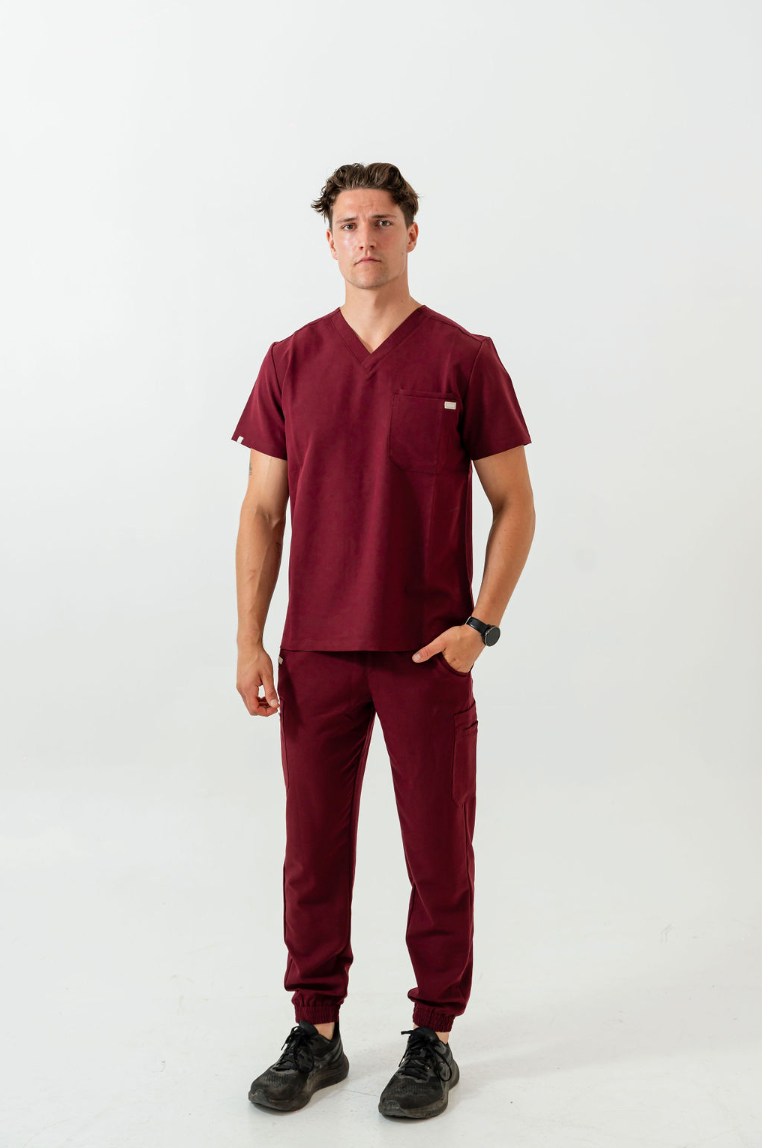 Haut de pyjama médical Liam - Bourgogne