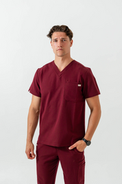 Haut de pyjama médical Liam - Bourgogne