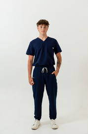 Liam Scrub Top - Navy