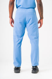 Luca Straight Scrub Pants - Ceil Blue