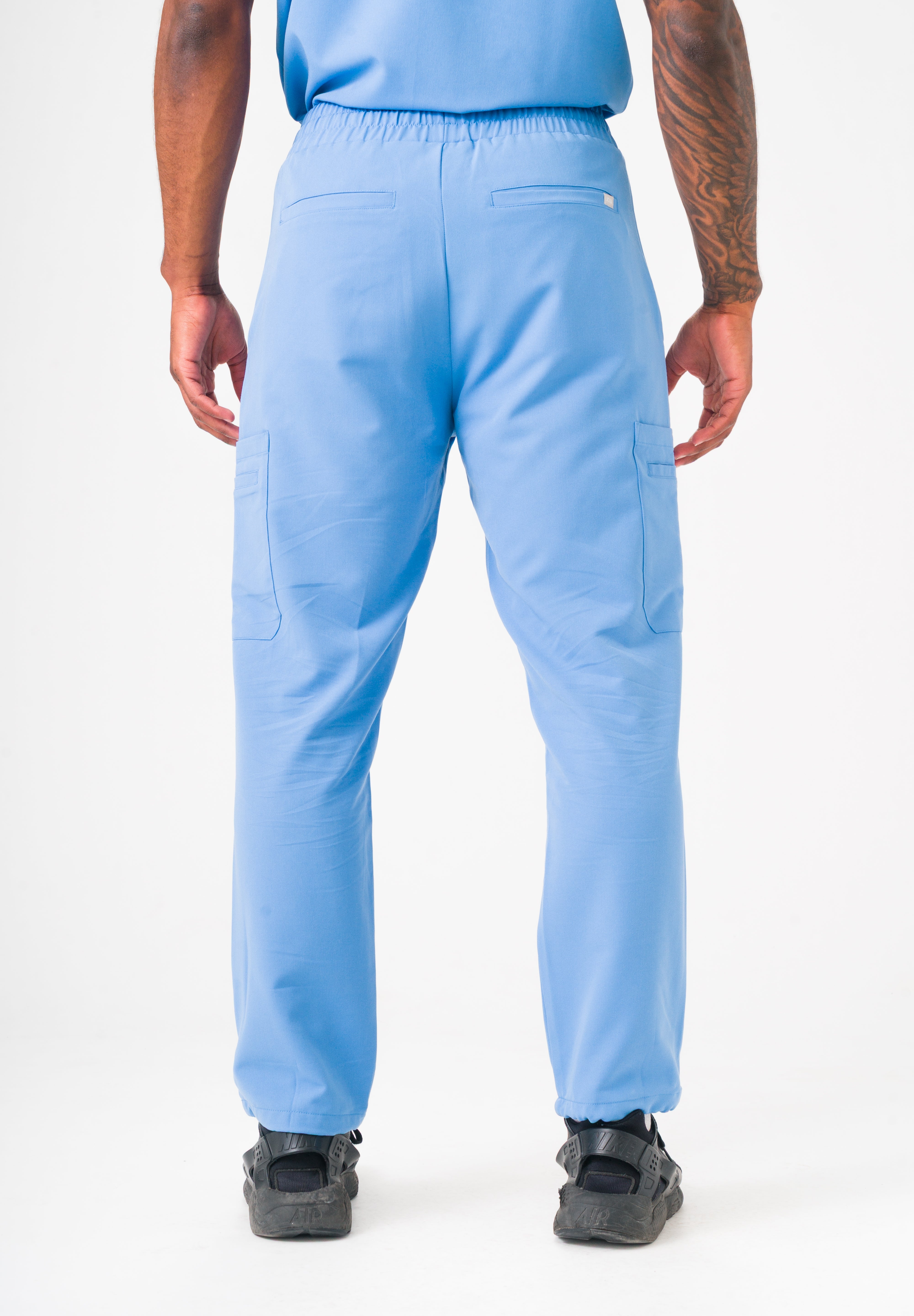 Luca Straight Scrub Pants - Ceil Blue