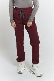 Pantalon de gommage coupe droite Lulu - Bourgogne