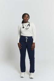 Pantalon de travail coupe droite Lulu - Marine