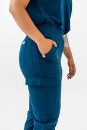 Pantalon de survêtement/scrub Lydia - Bleu Abysse