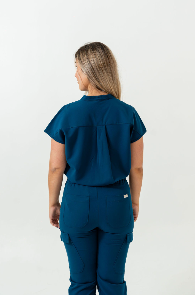 Pantalon de survêtement/scrub Lydia - Bleu Abysse