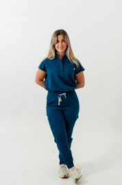 Pantalon de survêtement/scrub Lydia - Bleu Abysse