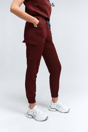 Pantalon de gommage Lydia Jogger - Bourgogne