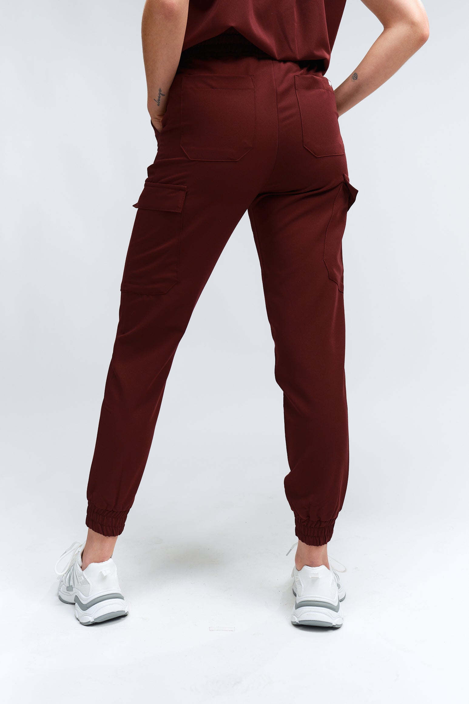 Pantalon de gommage Lydia Jogger - Bourgogne