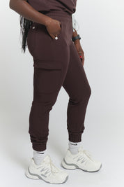 Pantalon d'uniforme médical jogger Lydia - Espresso