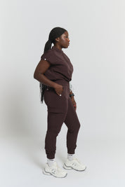 Pantalon d'uniforme médical jogger Lydia - Espresso