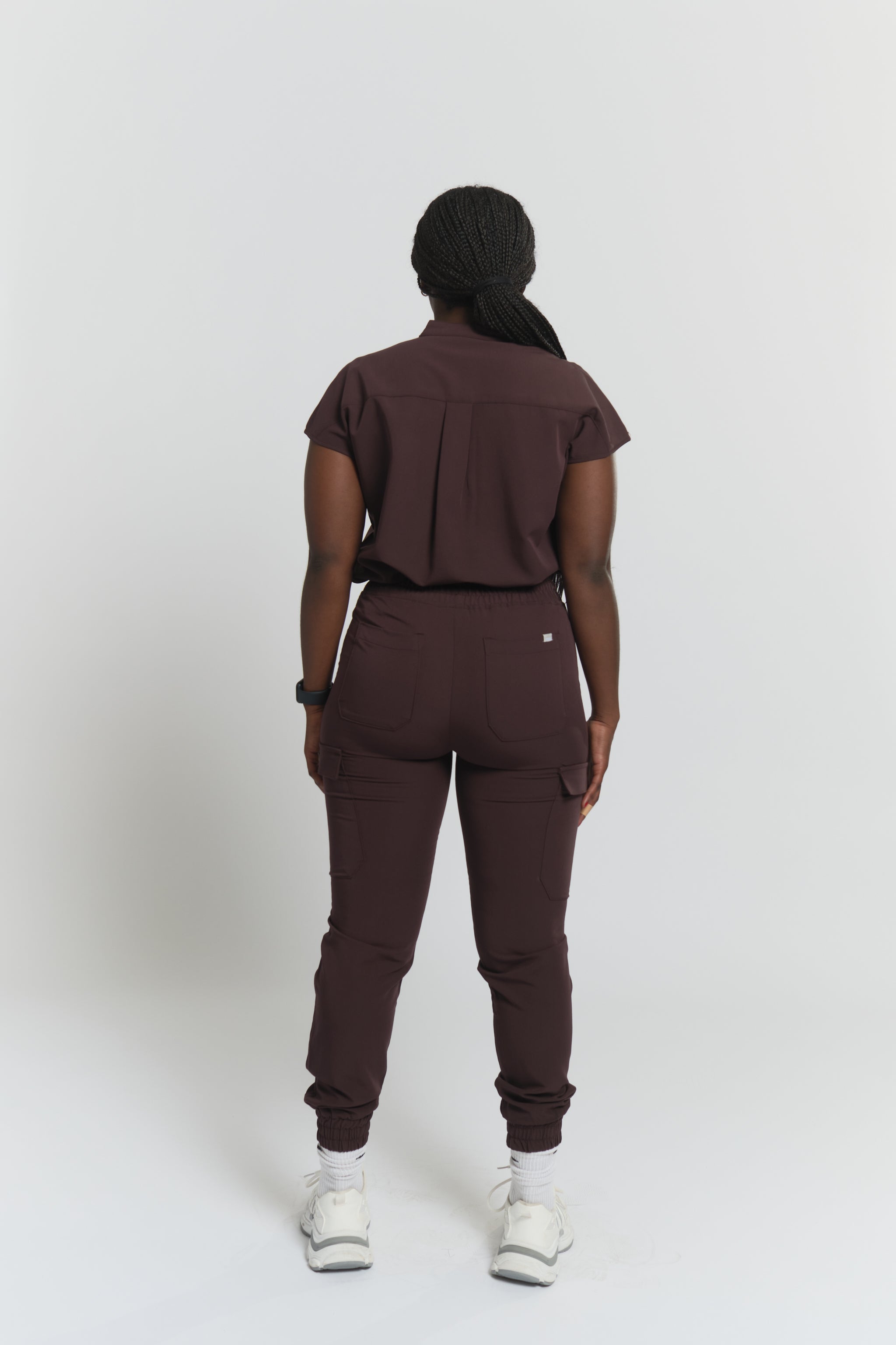 Pantalon d'uniforme médical jogger Lydia - Espresso