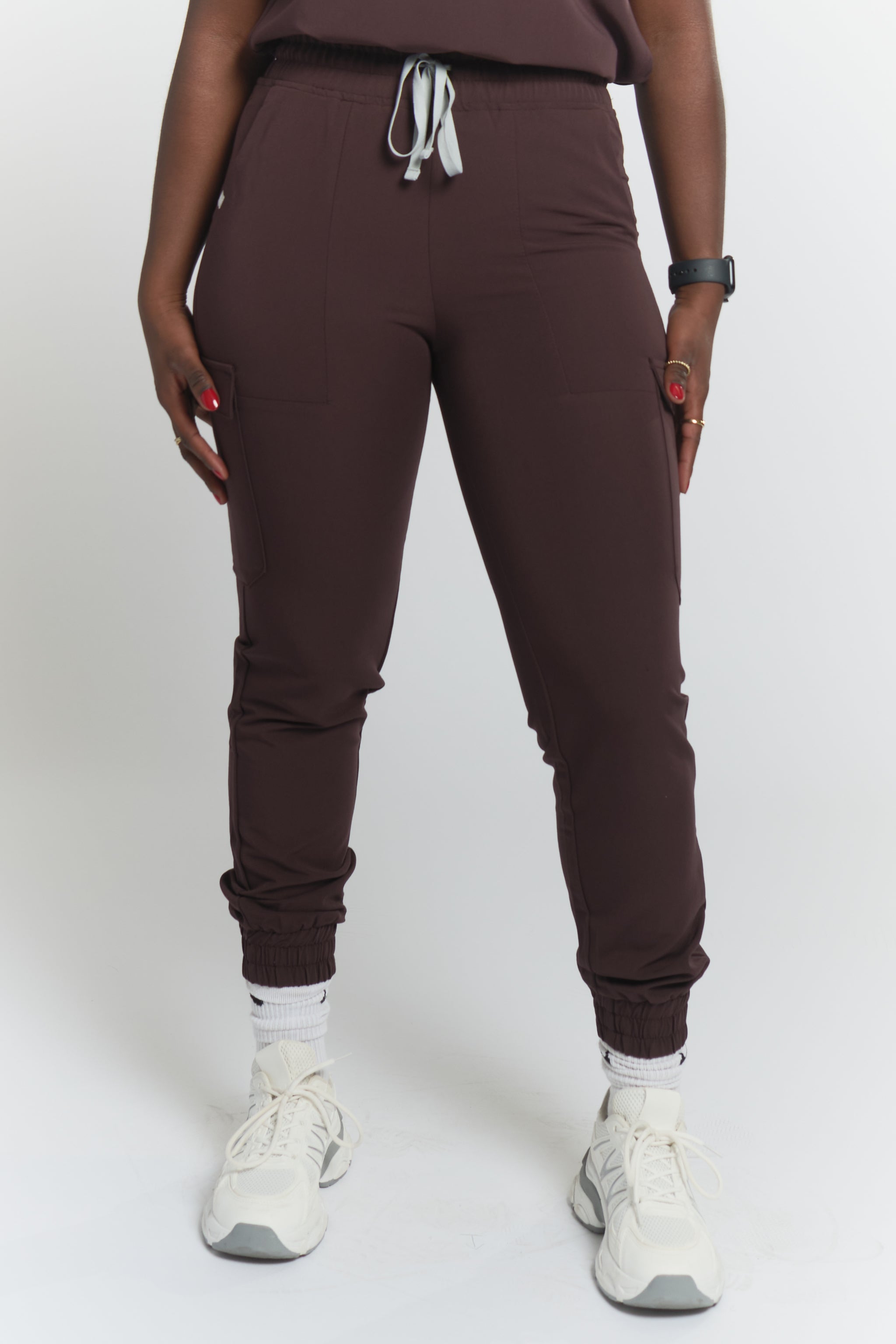 Pantalon d'uniforme médical jogger Lydia - Espresso