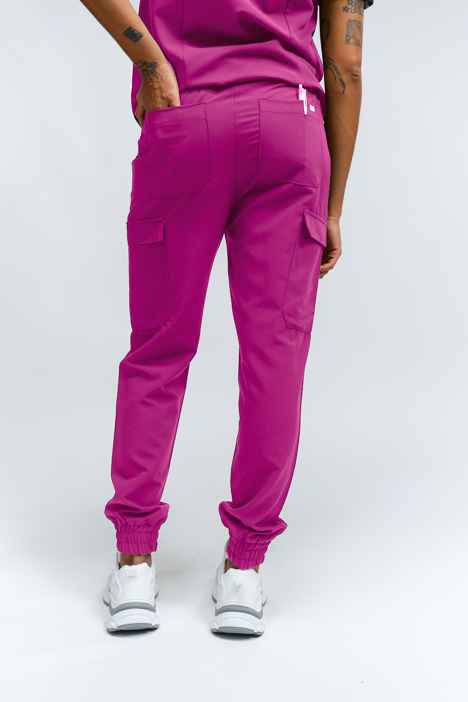 Pantalon de travail Lydia Jogger - Fuchsia