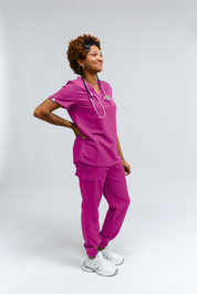 Pantalon de travail Lydia Jogger - Fuchsia