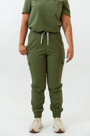 Pantalon de gommage Lydia Jogger - Vert mousse