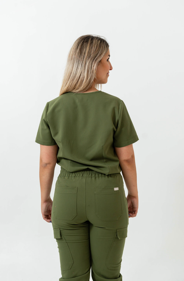 Pantalon de gommage Lydia Jogger - Vert mousse