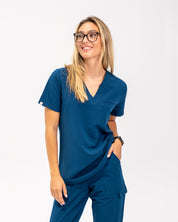 Haut de coupe Olivia - Bleu abyssal