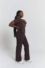 Olivia Scrub Top - Espresso