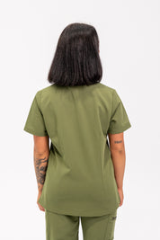 Olivia Scrub Top - Mossy Green