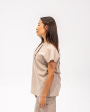 Blouse à manches courtes Ophelia - Sable